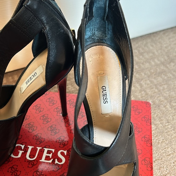 Black leather guess booties - Picture 2 of 6
